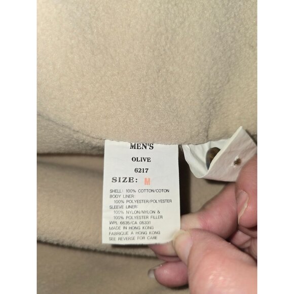 NWT Woolrich Mens Olive Padded Work Jacket Duster M 100% Cotton Outer Gorpcore - Picture 4 of 5